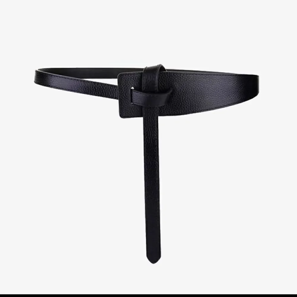 New Fashion Refined Black Pebble Leather Belt
